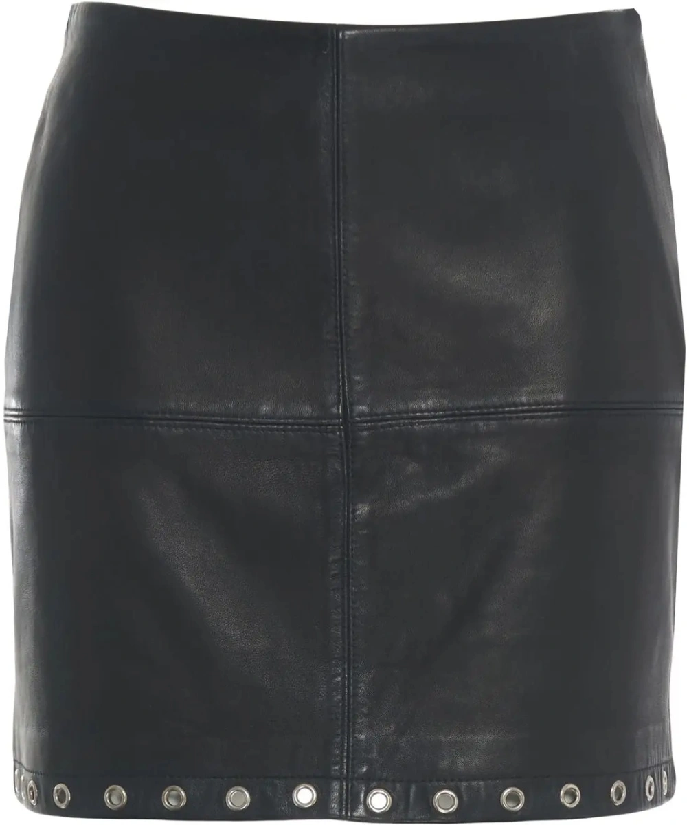Fusta scurta oval square neagra - Img 2