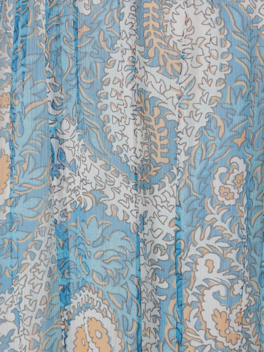 Fusta Silk crepon maxi Skirt - Img 4
