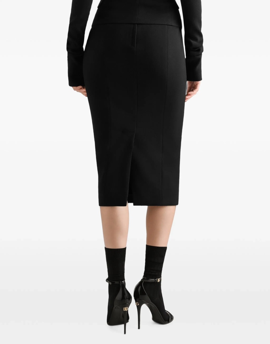 Fusta Stretch wool pencil Skirt - Img 5