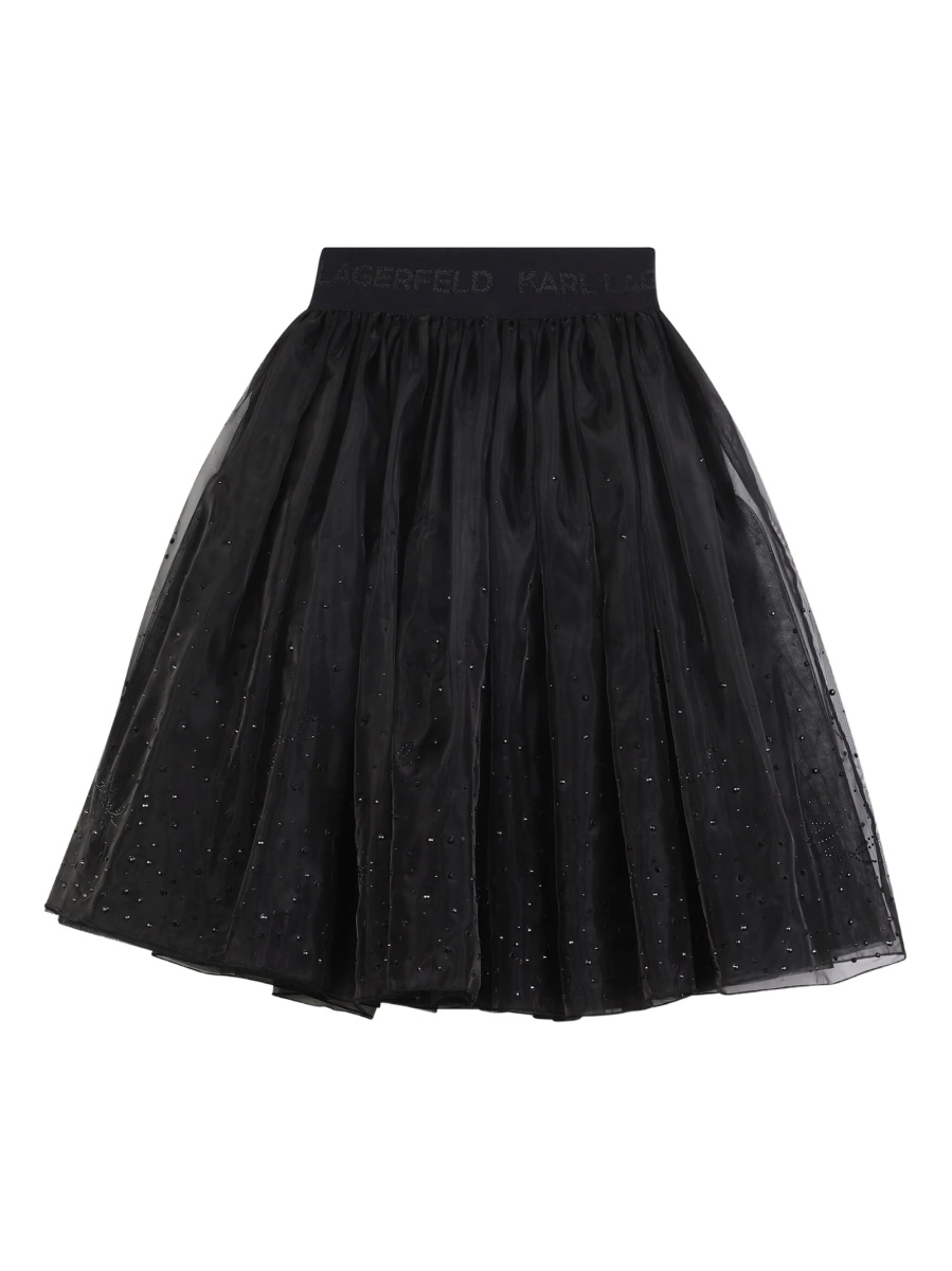 Fusta tutu Karl Lagerfeld neagra din poliamida si polyester - Img 2