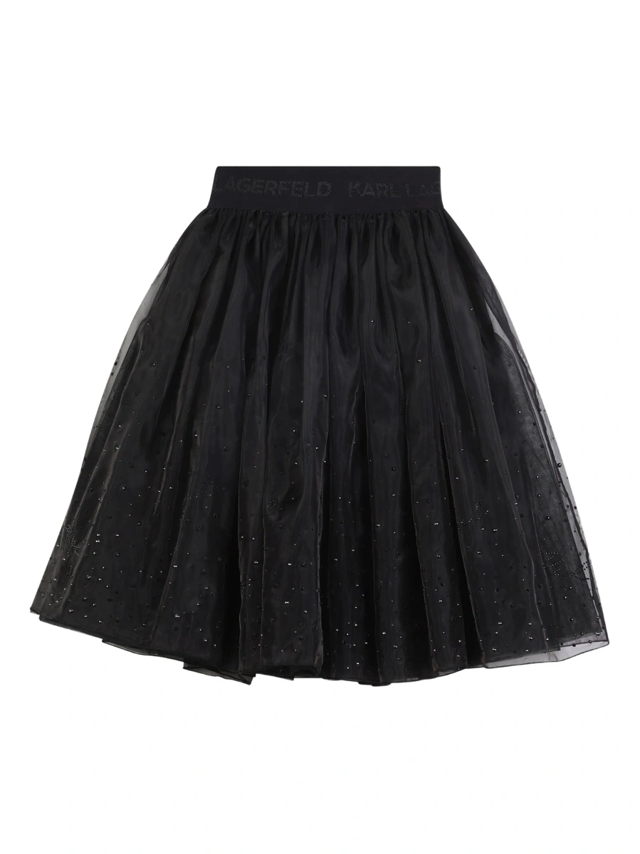 Fusta tutu Karl Lagerfeld neagra din poliamida si polyester - Img 2