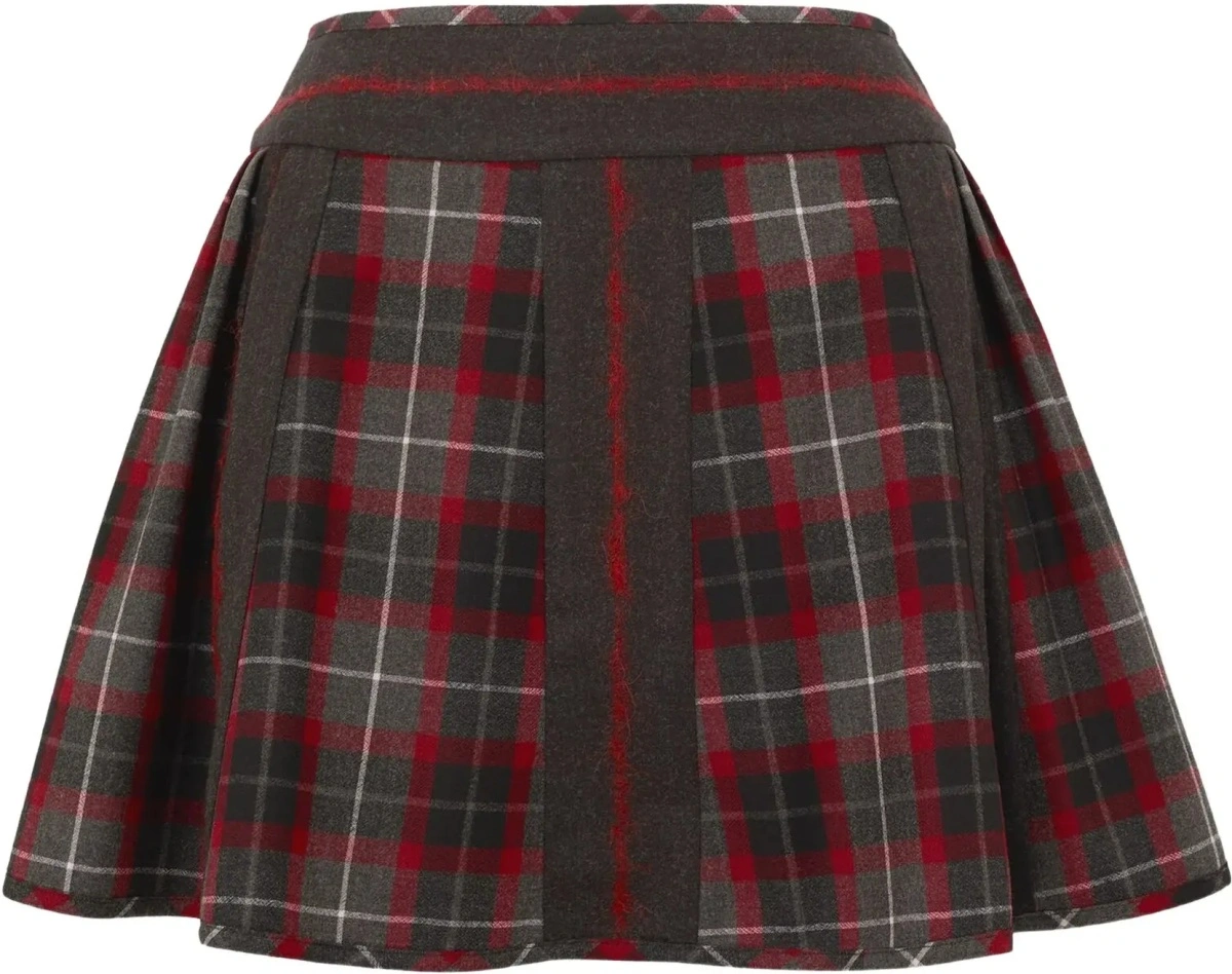 Fusta Vivienne Westwood gri din lana virgina - Img 6