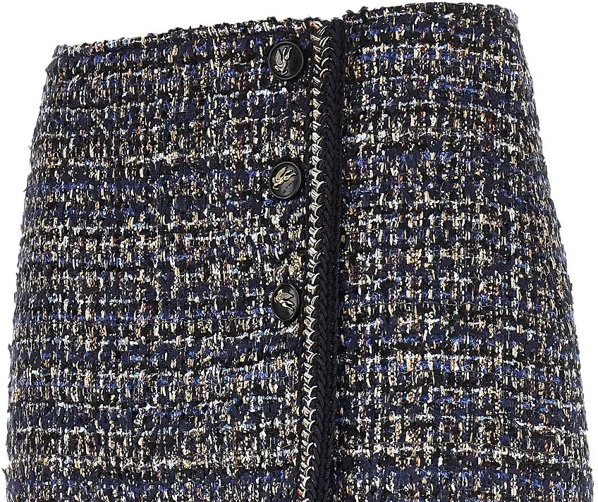Fusta Wool-blend tweed mini skirt - Img 2