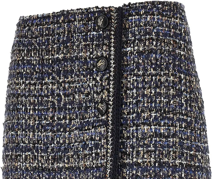 Fusta Wool-blend tweed mini skirt - Img 2