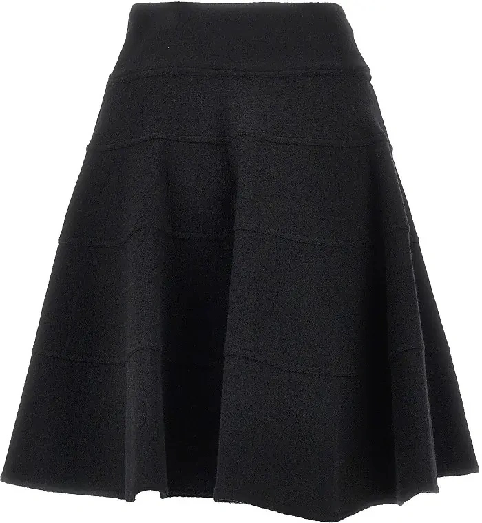 Fusta Wool cloth knee-length skirt - Img 3