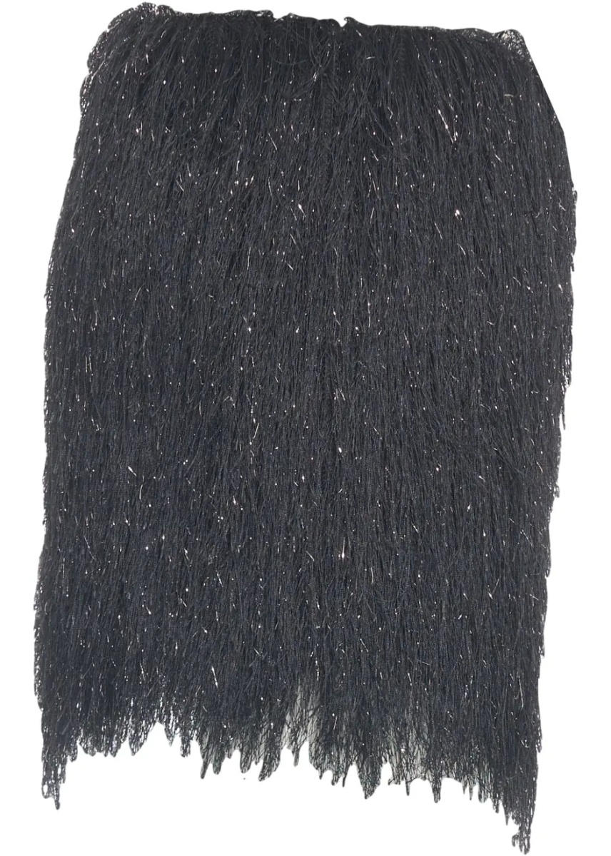 Fuste Mini skirt with fringe details - Img 3