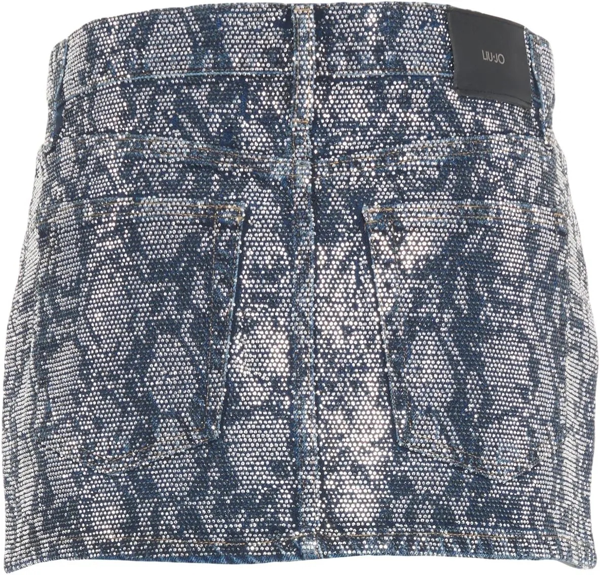 Fuste Mini skirt with rhinestone application - Img 4