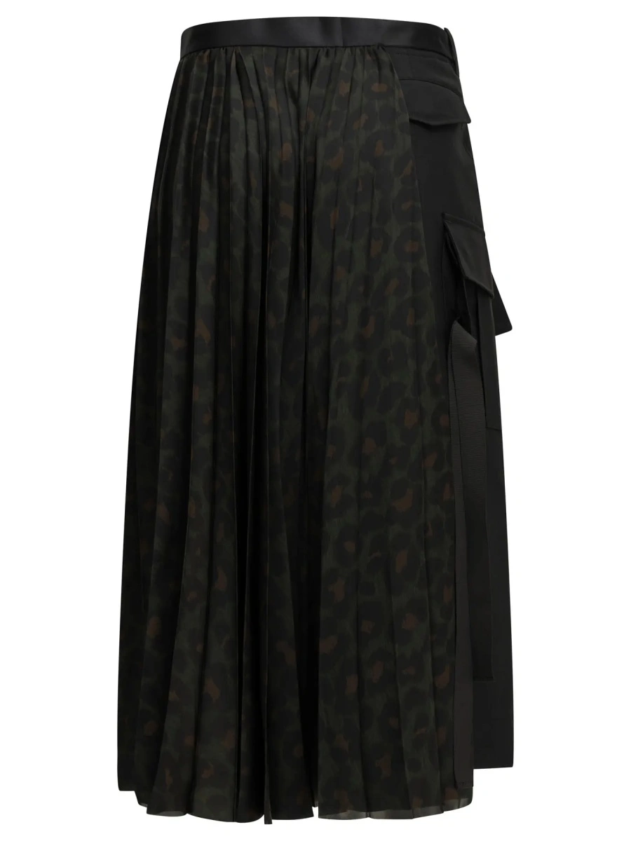 Fuste "Pleated Leopard" Midi Skirt - Img 2