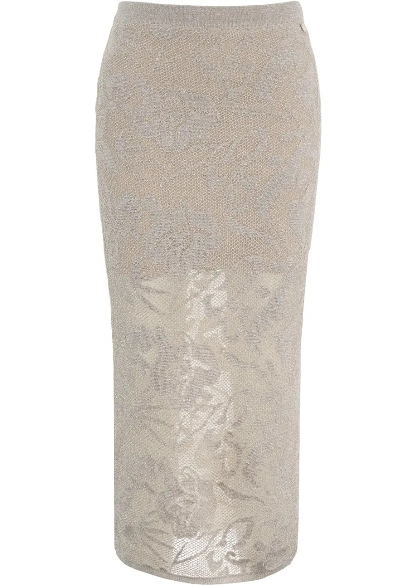 Fuste Semi-transparent midi skirt - Img 2