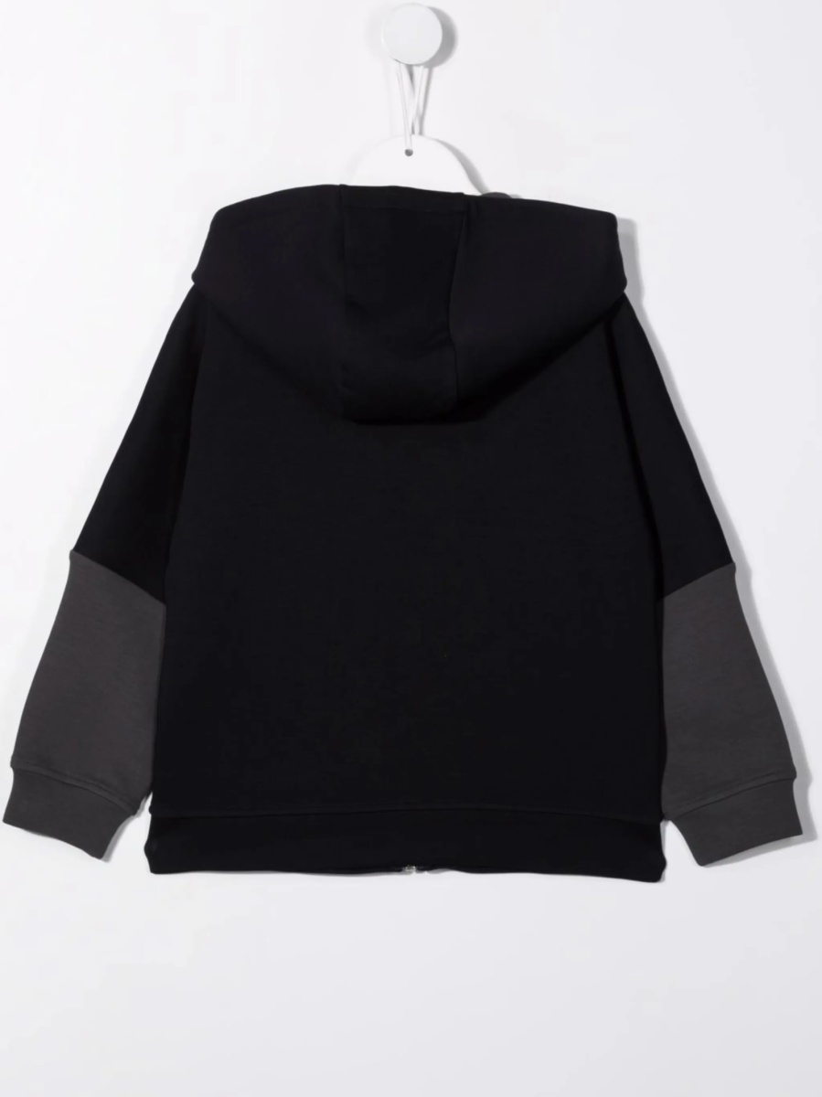 Geaca bomber Emporio Armani albastra din bumbac si polyester - Img 2