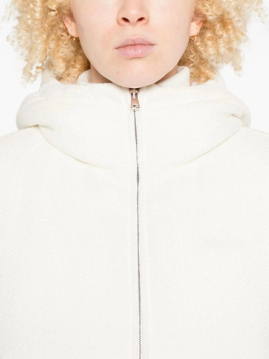 Geaca bomber Gucci alba din lana - Img 7