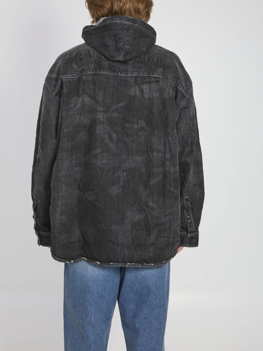 Geaca de blugi Balenciaga neagra - Img 3