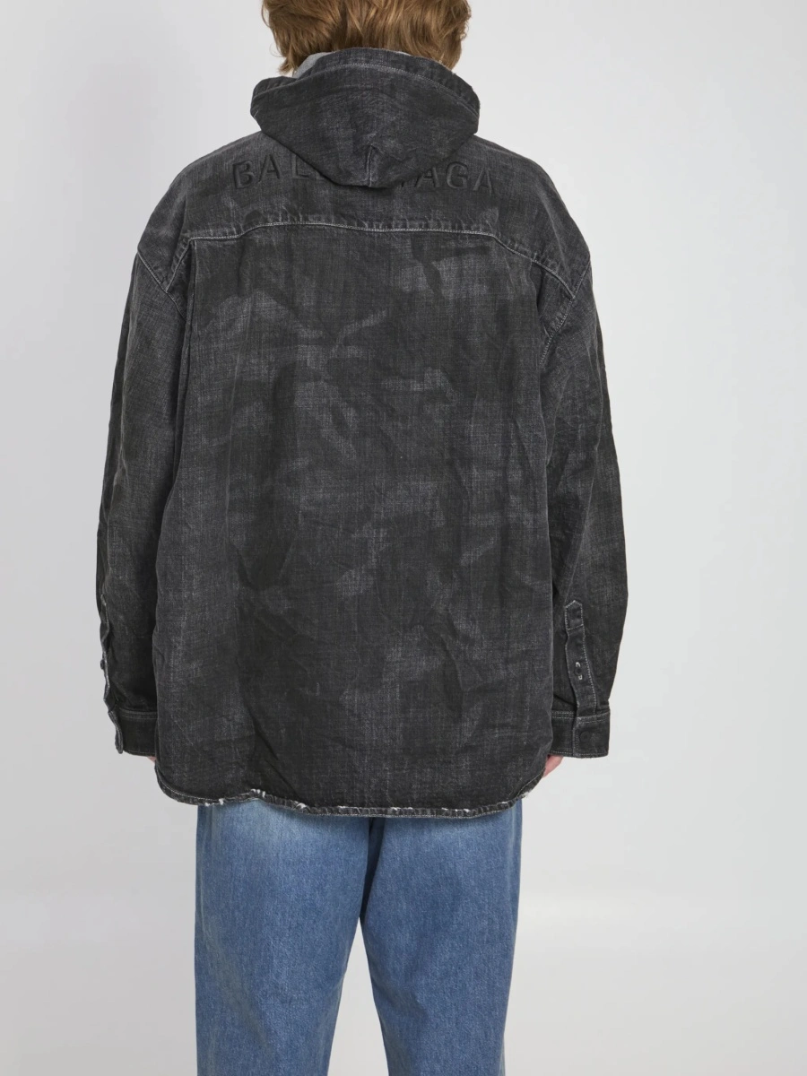 Geaca de blugi Balenciaga neagra - Img 3