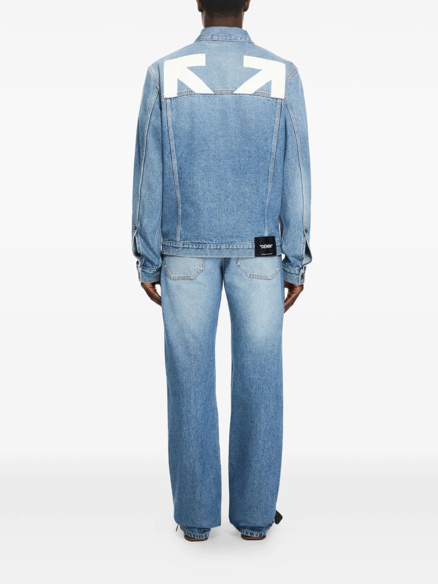 Geaca de blugi Off-White albastra - Img 3