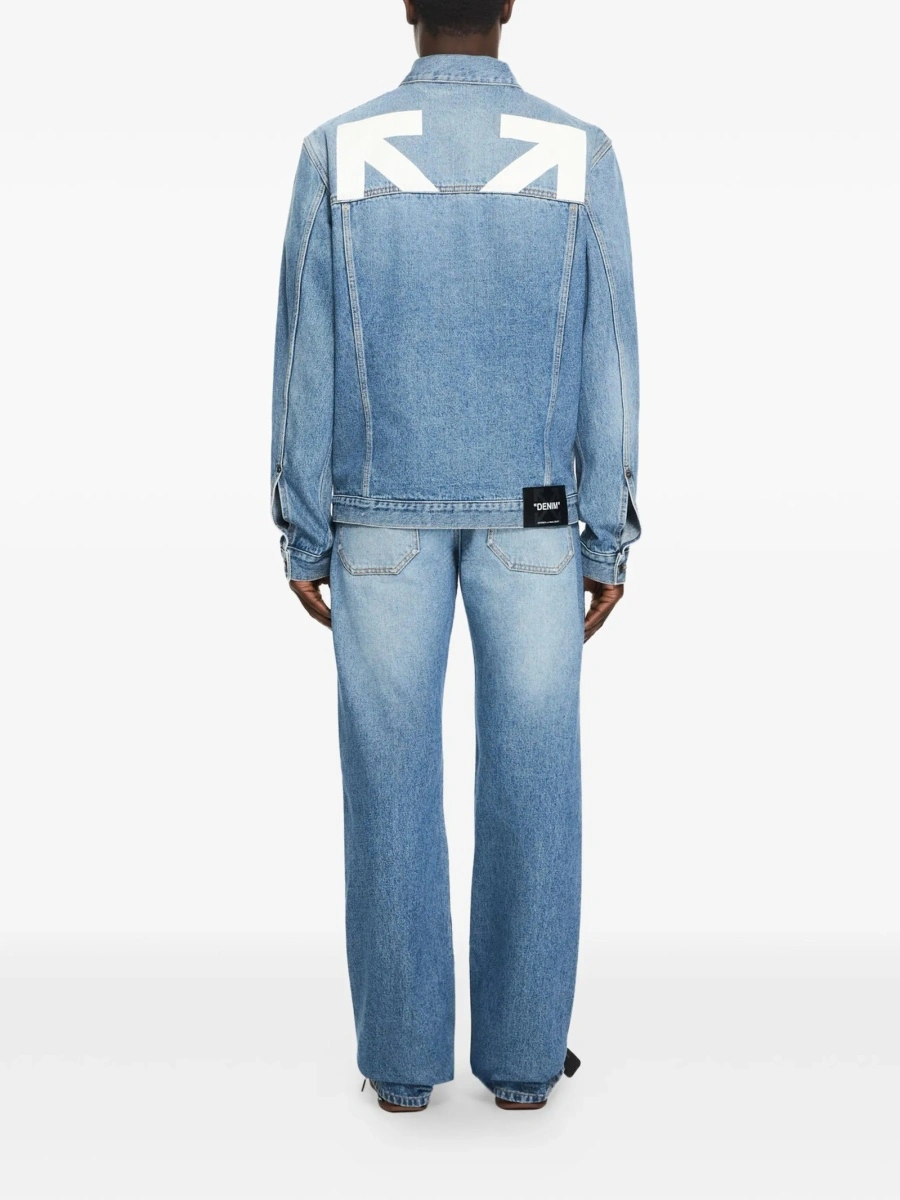 Geaca de blugi Off-White albastra - Img 3