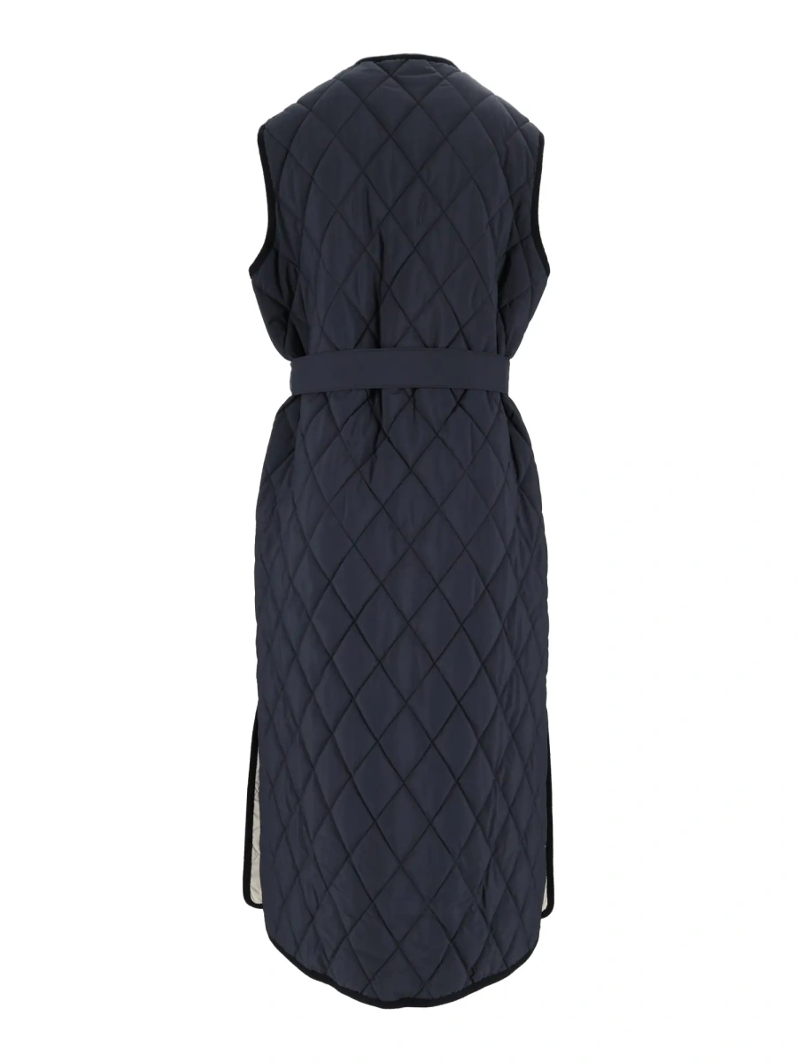 Geaca de Iarna DIAMOND QUILTED NYLON LONG VEST WITH SELF BELT - Img 2