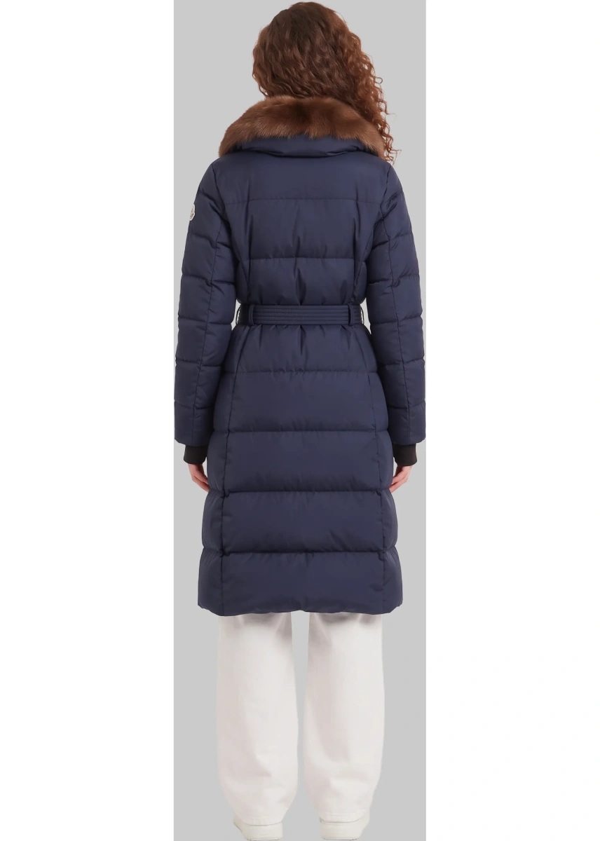 Geaca de Iarna Gelissette Long Down Jacket With Shearling - Img 3