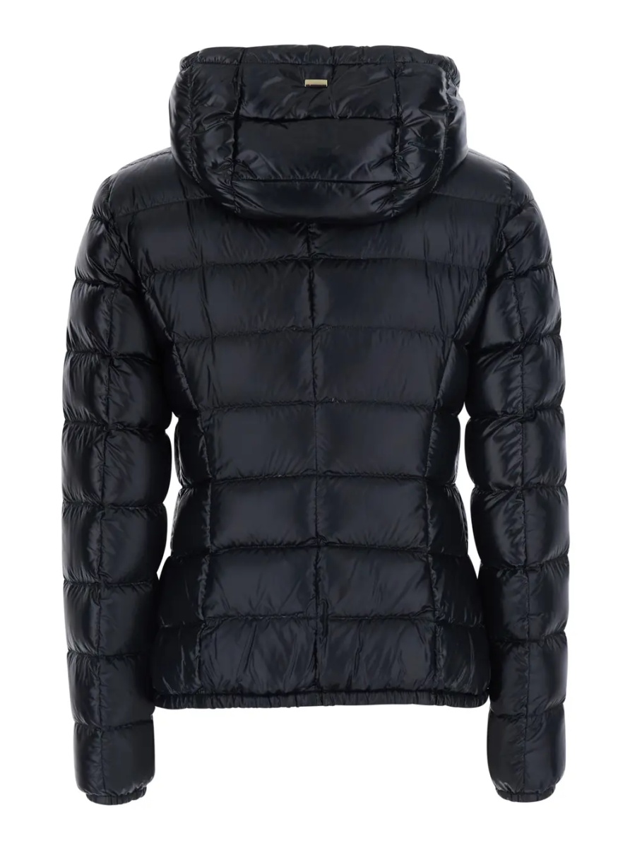 Geaca de Iarna 'Giada' Black Down jacket with Removable Hood in Tech Fabric for Women - Img 2