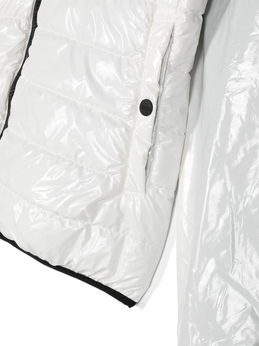 Geaca de iarna Herno alba din polyester - Img 3