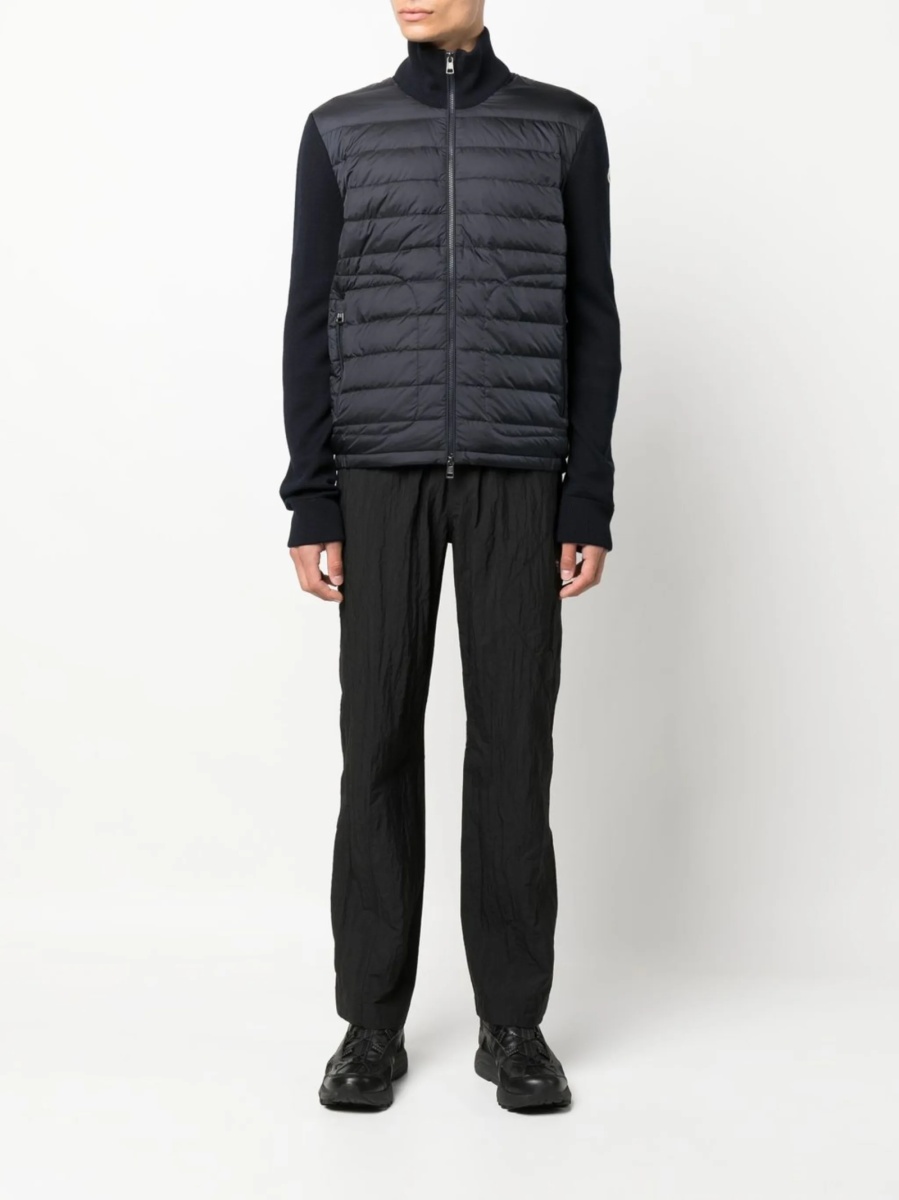 Geaca de iarna Moncler albastra din poliamida si acrilic - Img 2