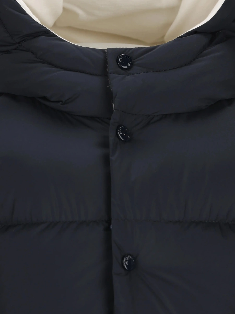 Geaca de iarna Moncler albastra din polyester - Img 4