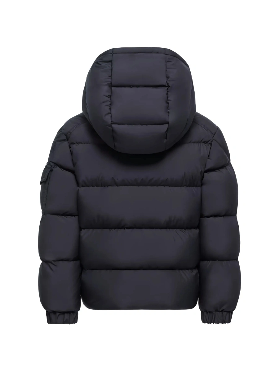Geaca de iarna Moncler neagra din polyester - Img 2