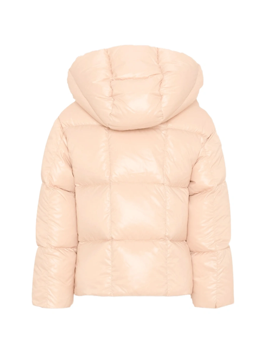 Geaca de iarna Moncler roz din poliamida - Img 2