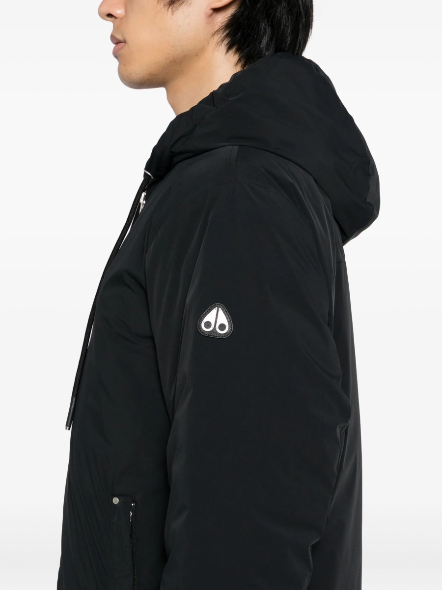 Geaca de iarna Moose Knuckles neagra din elastan si nylon - Img 5