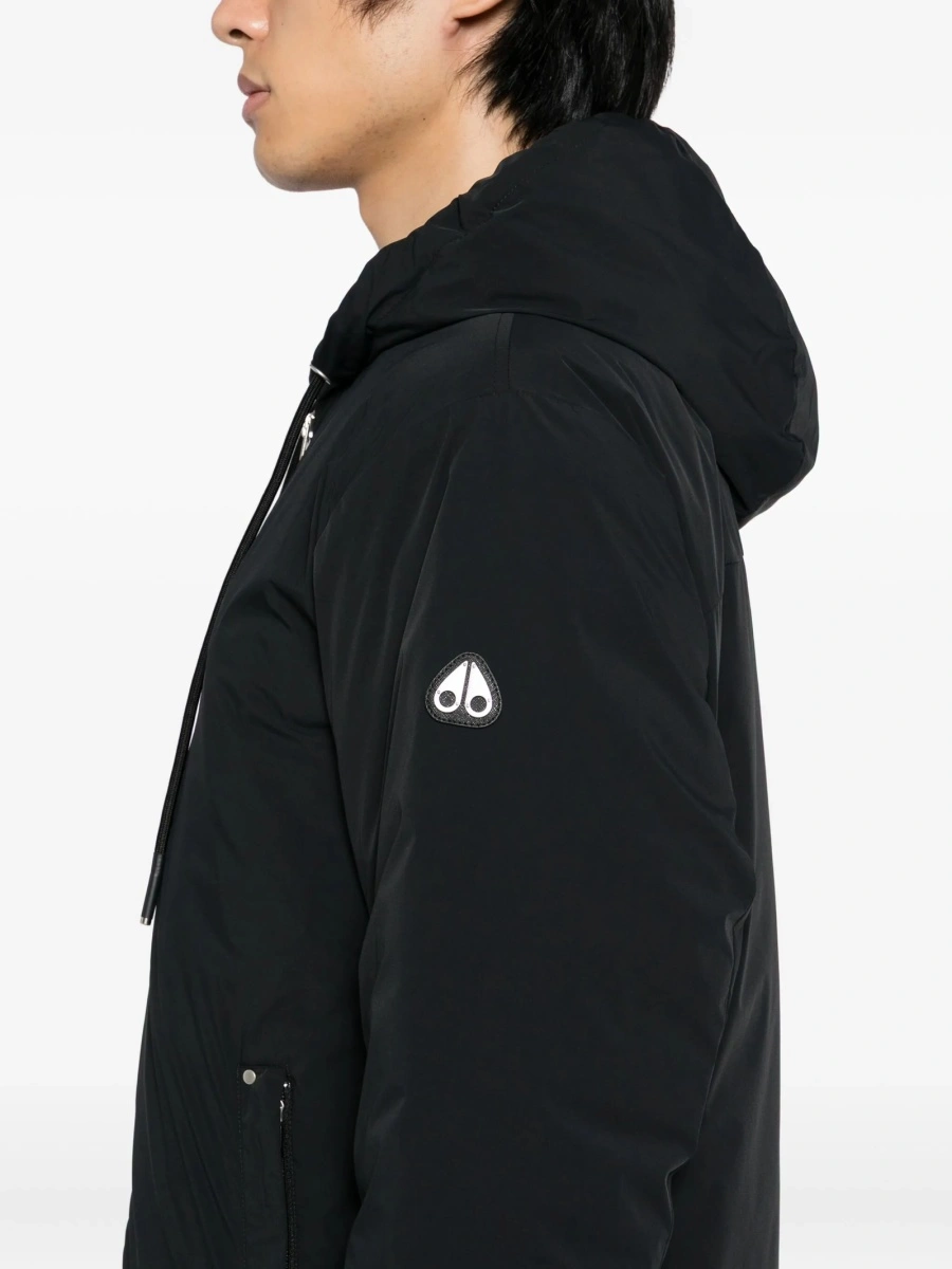 Geaca de iarna Moose Knuckles neagra din elastan si nylon - Img 5
