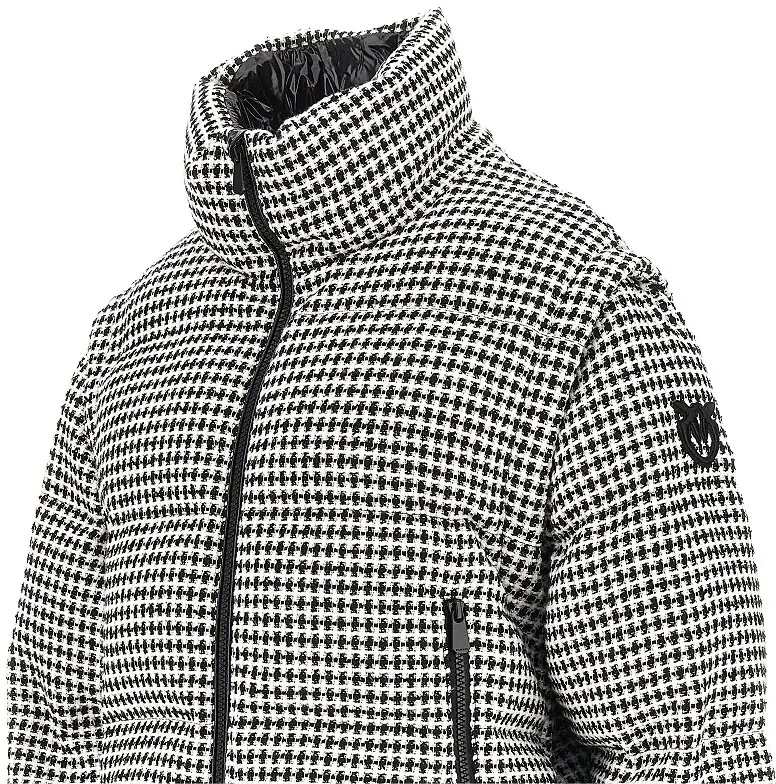 Geaca de iarna Pinko multicolor din tweed - Img 4