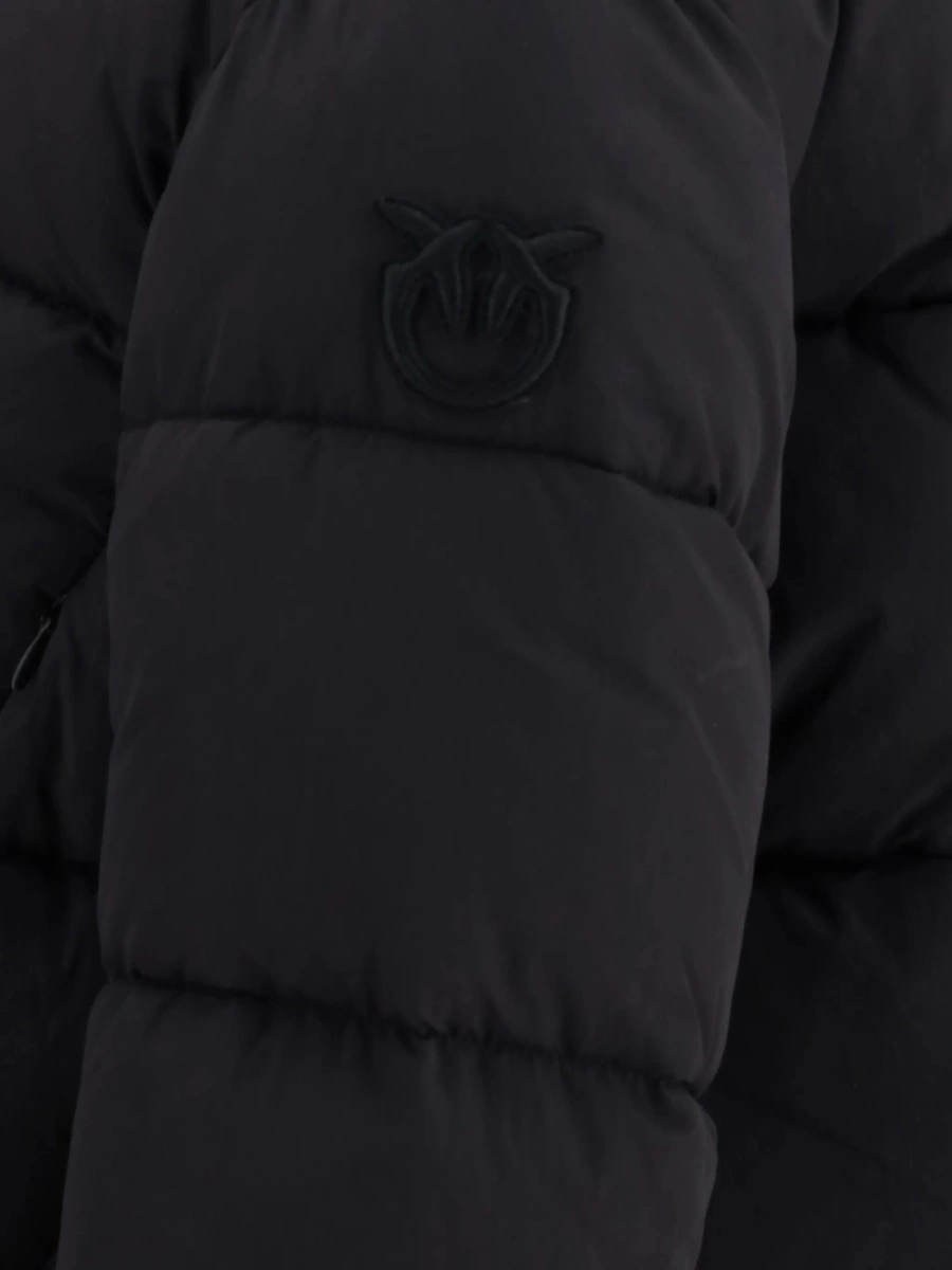 Geaca de iarna Pinko neagra din nylon - Img 3