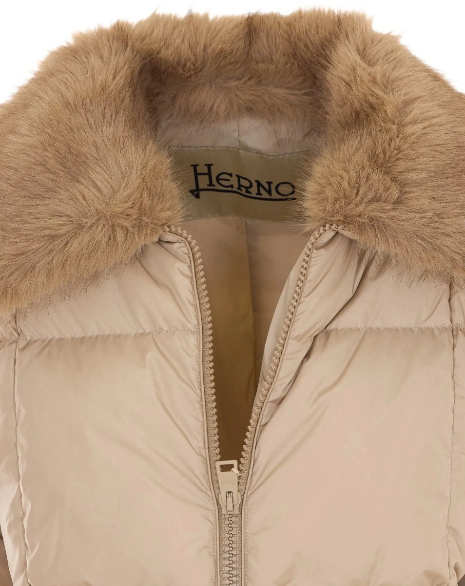Geaca de Iarna Puffer jacket with fur collar - Img 7