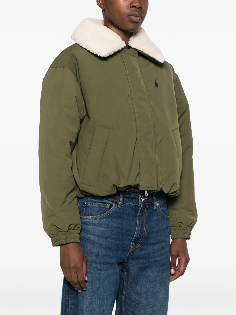 Geaca de iarna Ralph Lauren verde din poliester reciclat - Img 3