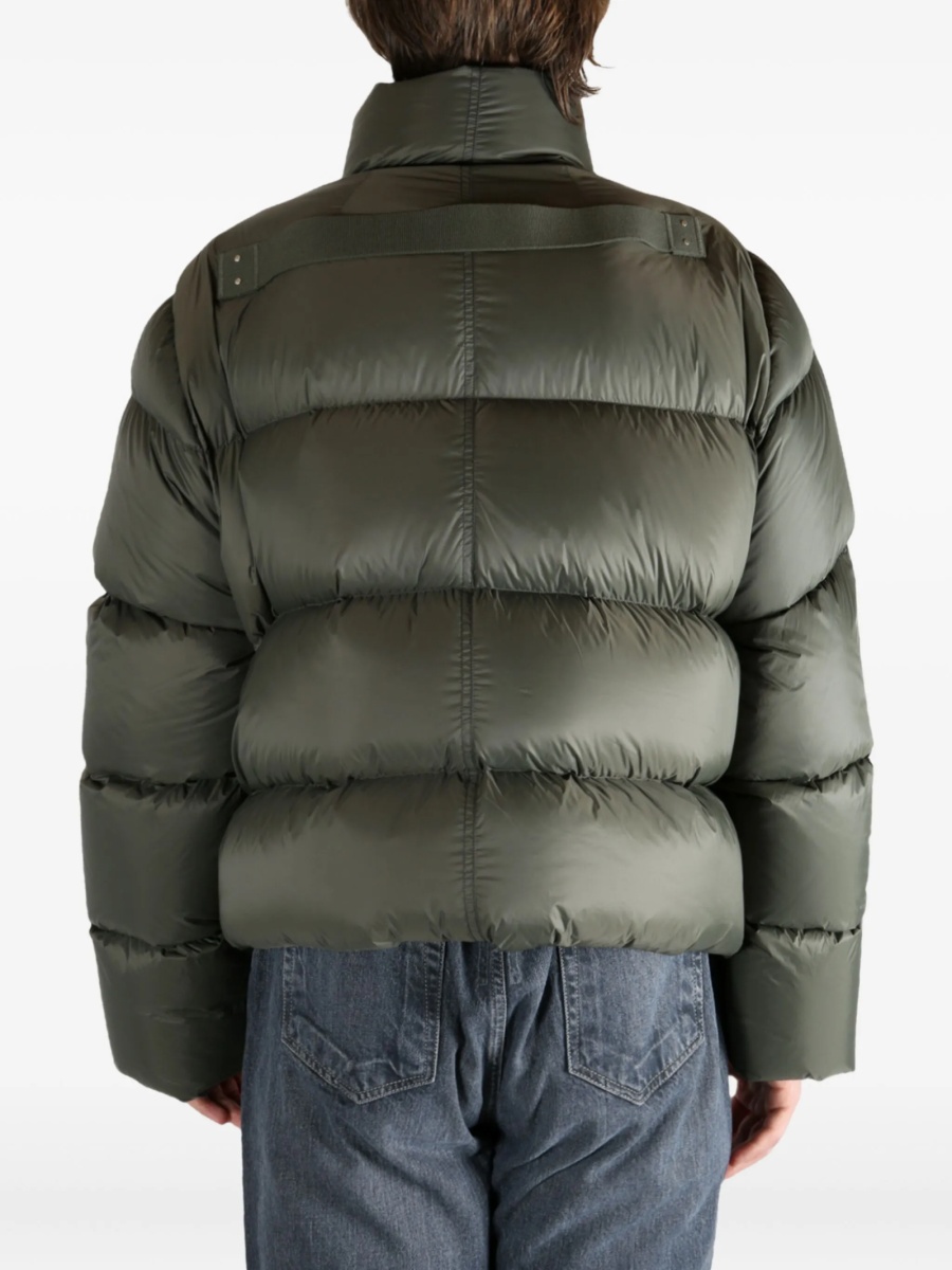 Geaca de iarna Rick Owens verde din nylon si lana - Img 5