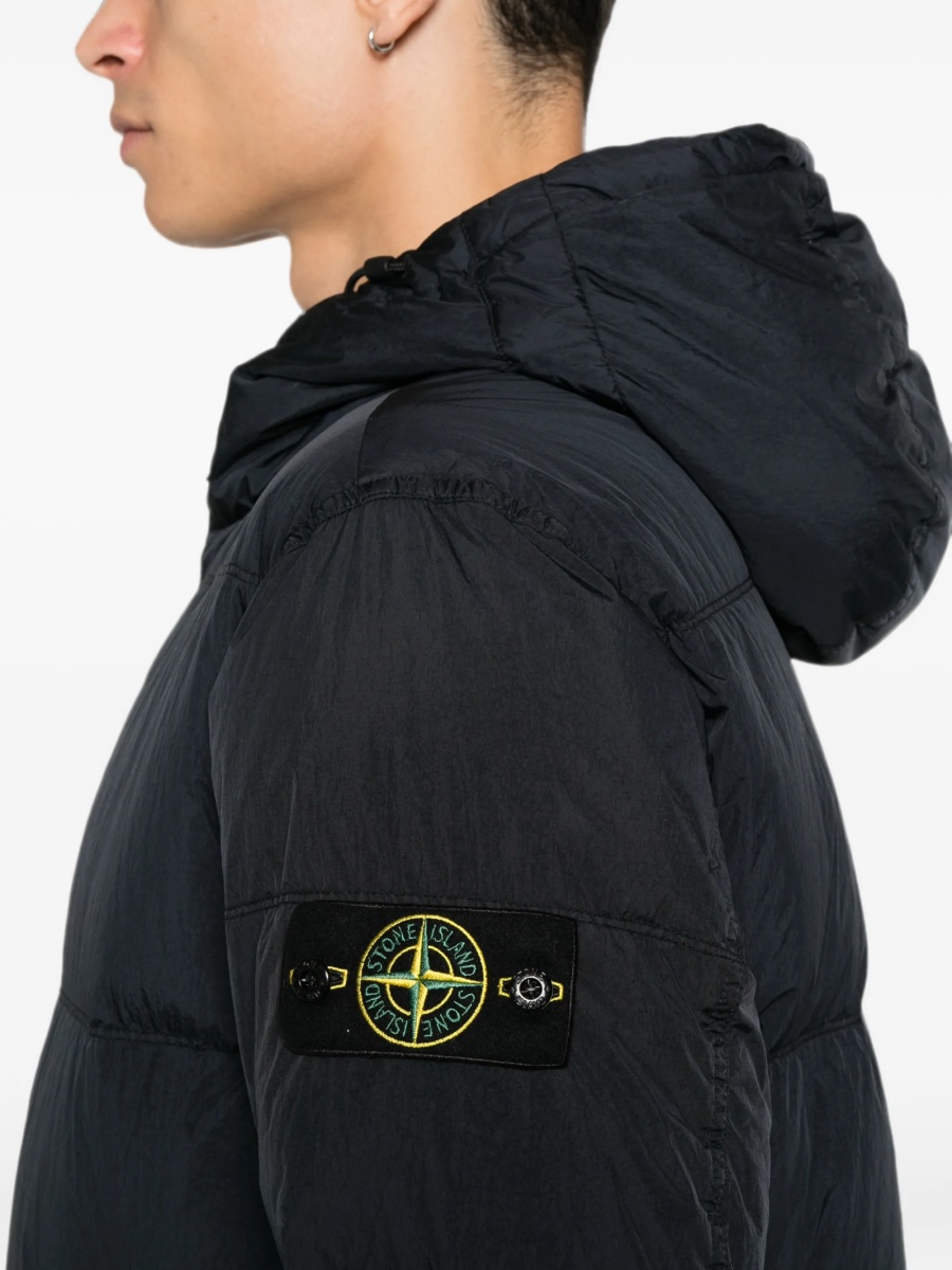 Geaca de iarna Stone Island neagra din poliamida - Img 5