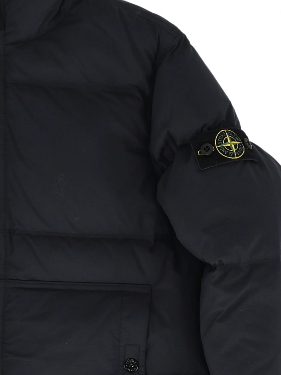 Geaca de iarna Stone Island neagra din poliamida - Img 3