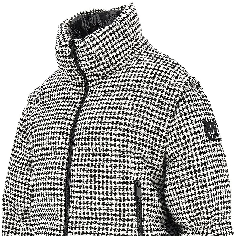 Geaca de Iarna Tweed down jacket with detachable sleeves - Img 4