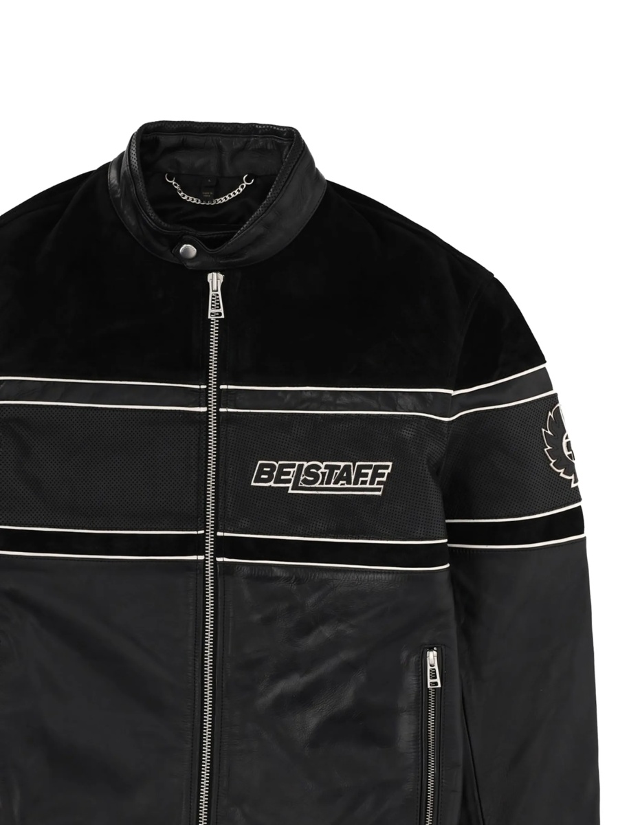 Geaca de piele Belstaff neagra din piele - Img 2
