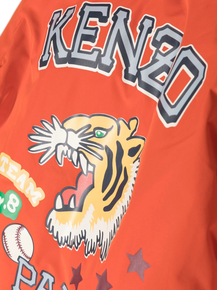 Geaca de ploaie Kenzo portocalie din polyester - Img 3