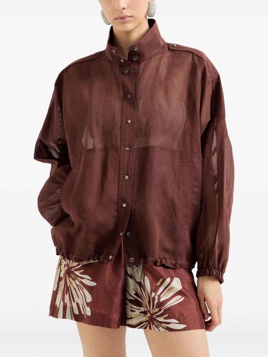 Geaca Oversize Brunello Cucinelli rosie - Img 3
