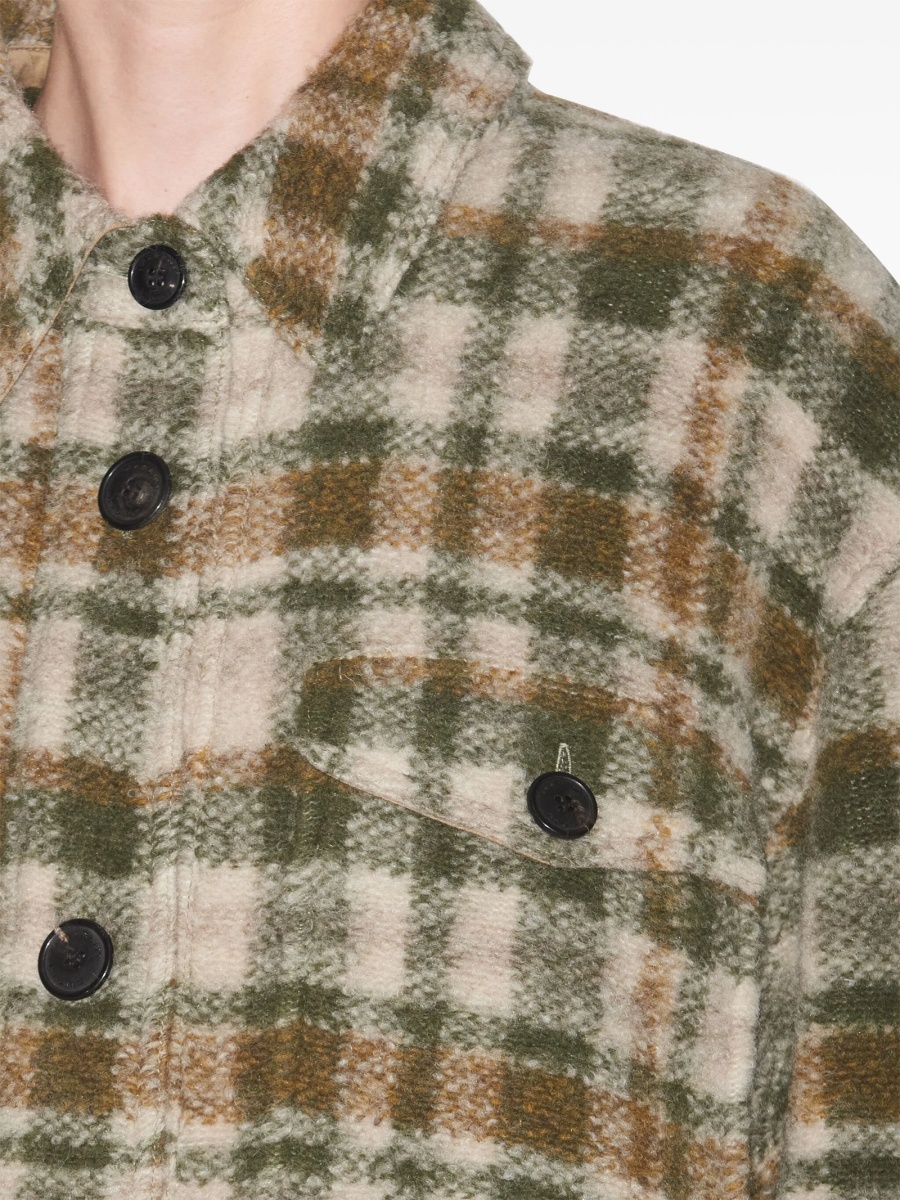 Geaca Oversize ISABEL MARANT ETOILE verde din polyester si fibre - Img 5