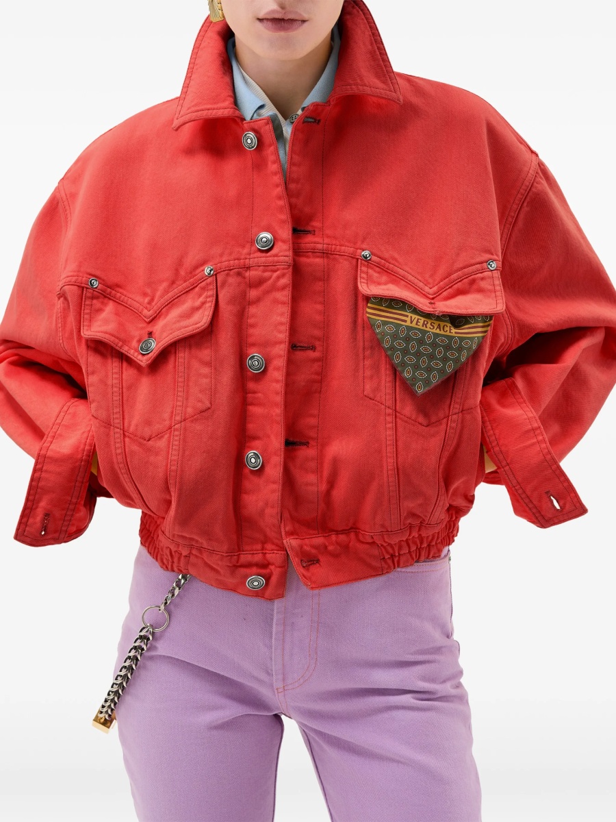 Geaca Oversize Versace rosie - Img 3