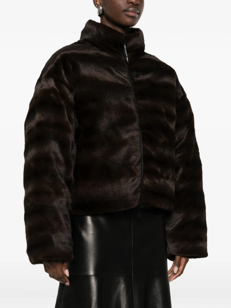 Geaca ski Balenciaga maro din poliamida si polyester - Img 3