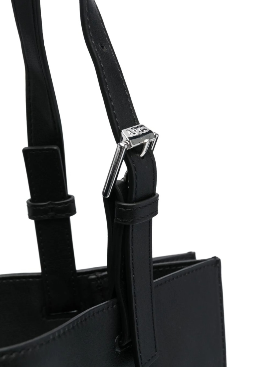 Geanta de mana A.P.C. neagra din polyester si poliuretan - Img 4