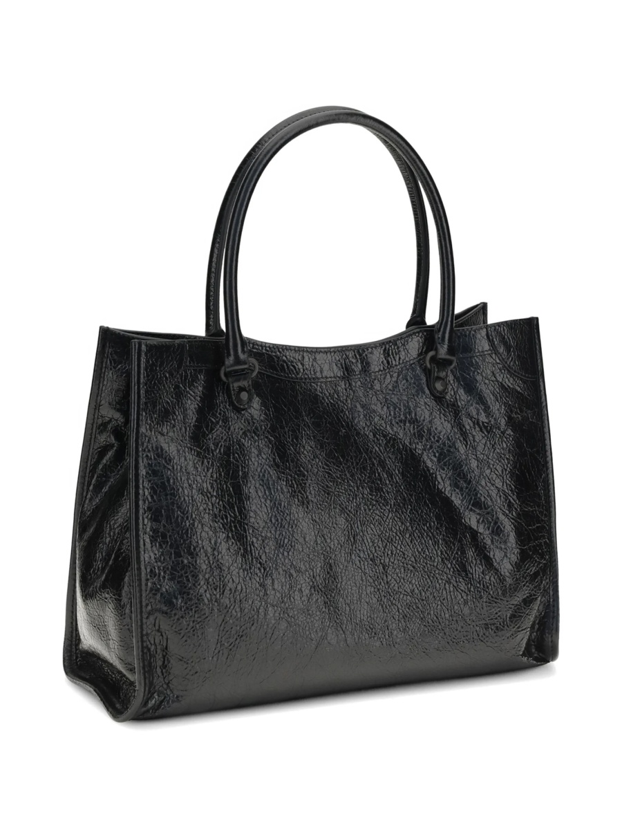 Geanta de mana Balenciaga albastra din piele - Img 3