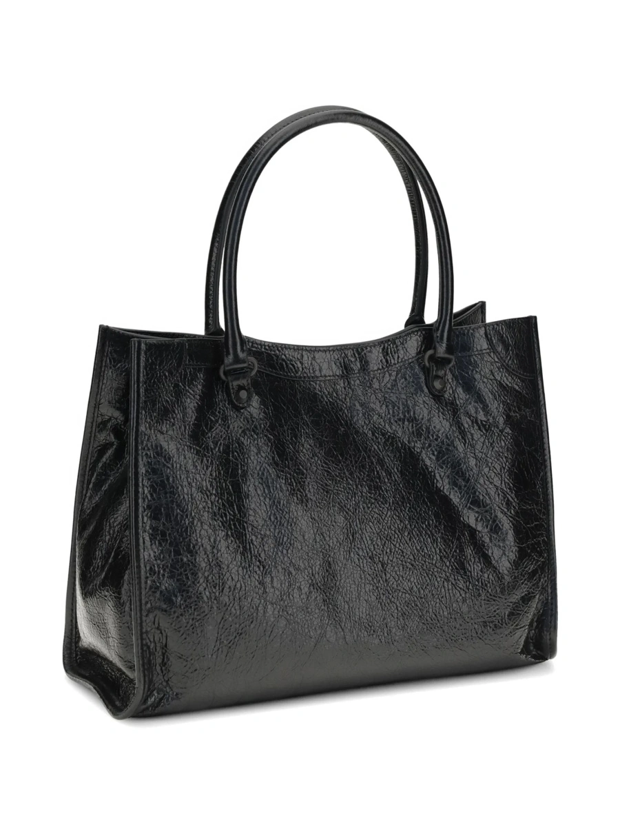 Geanta de mana Balenciaga albastra din piele - Img 3