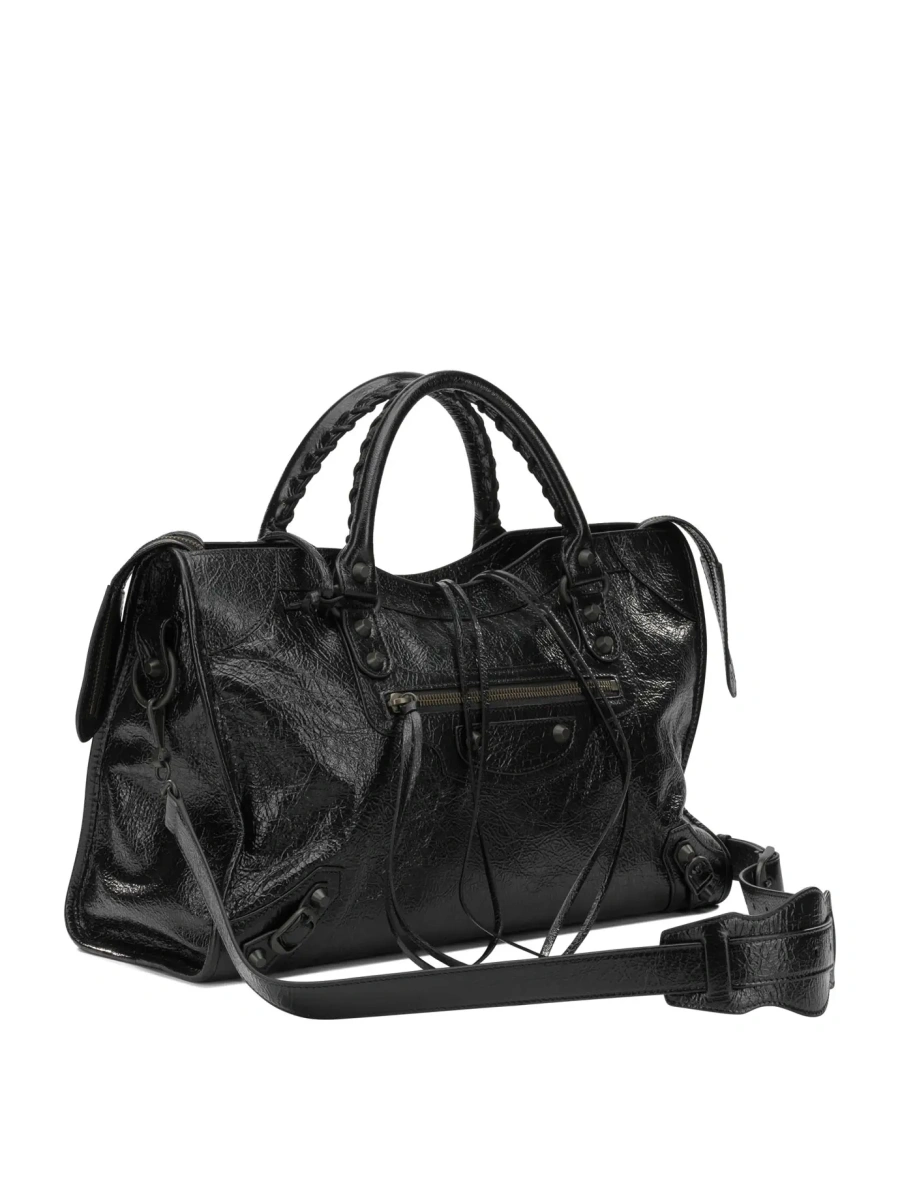 Geanta de mana Balenciaga 'City' neagra - Img 2