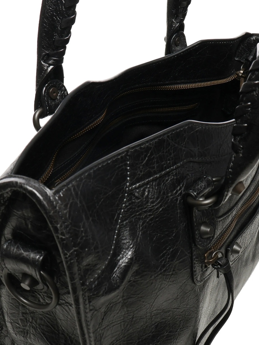 Geanta de mana Balenciaga neagra din piele - Img 4