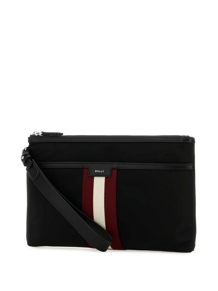 Geanta de mana Bally neagra din nylon - Img 3