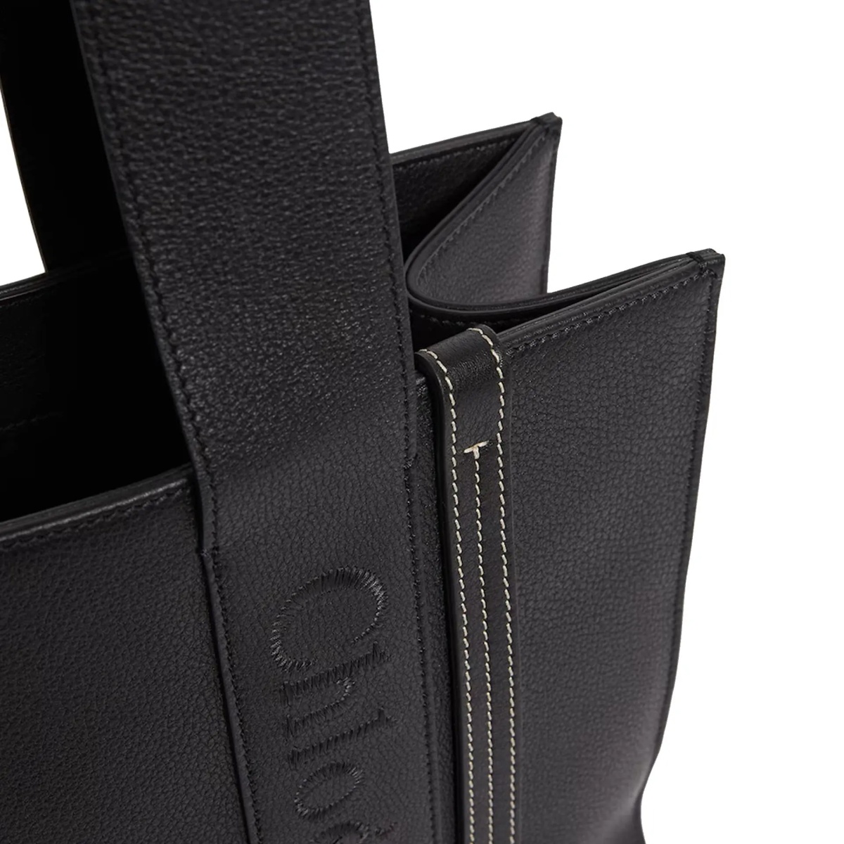 Geanta de mana Chloe Woody Medium Leather Tote Bag - Img 3